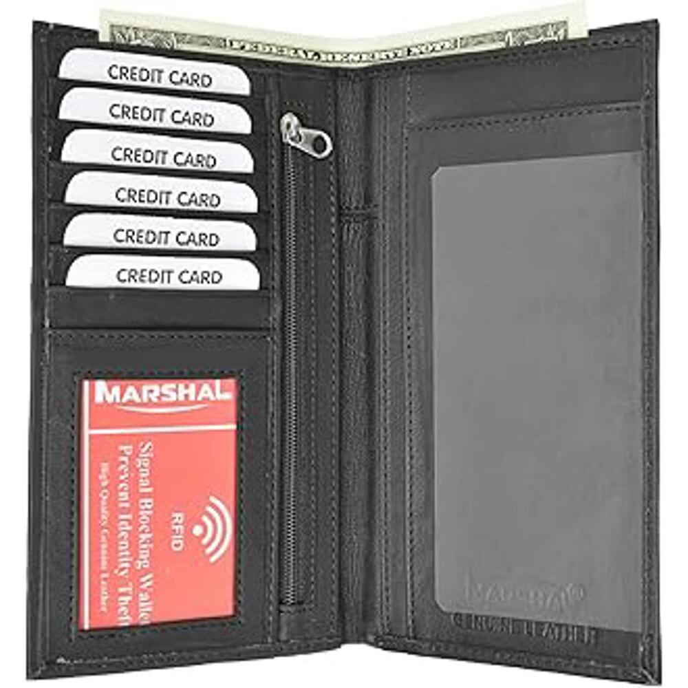 MRDP Genuine Leather Men Long Wallet Pockets...